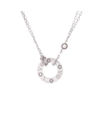 2 Diamonds Love Pendant Necklace