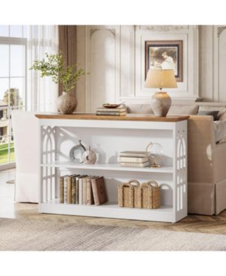 41.34" 3 Tier Console Table, Narrow Entryway & Sofa Table for Living Room