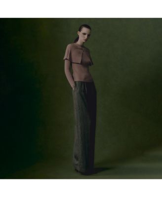 Women's Cape Detail Fitted Sweater