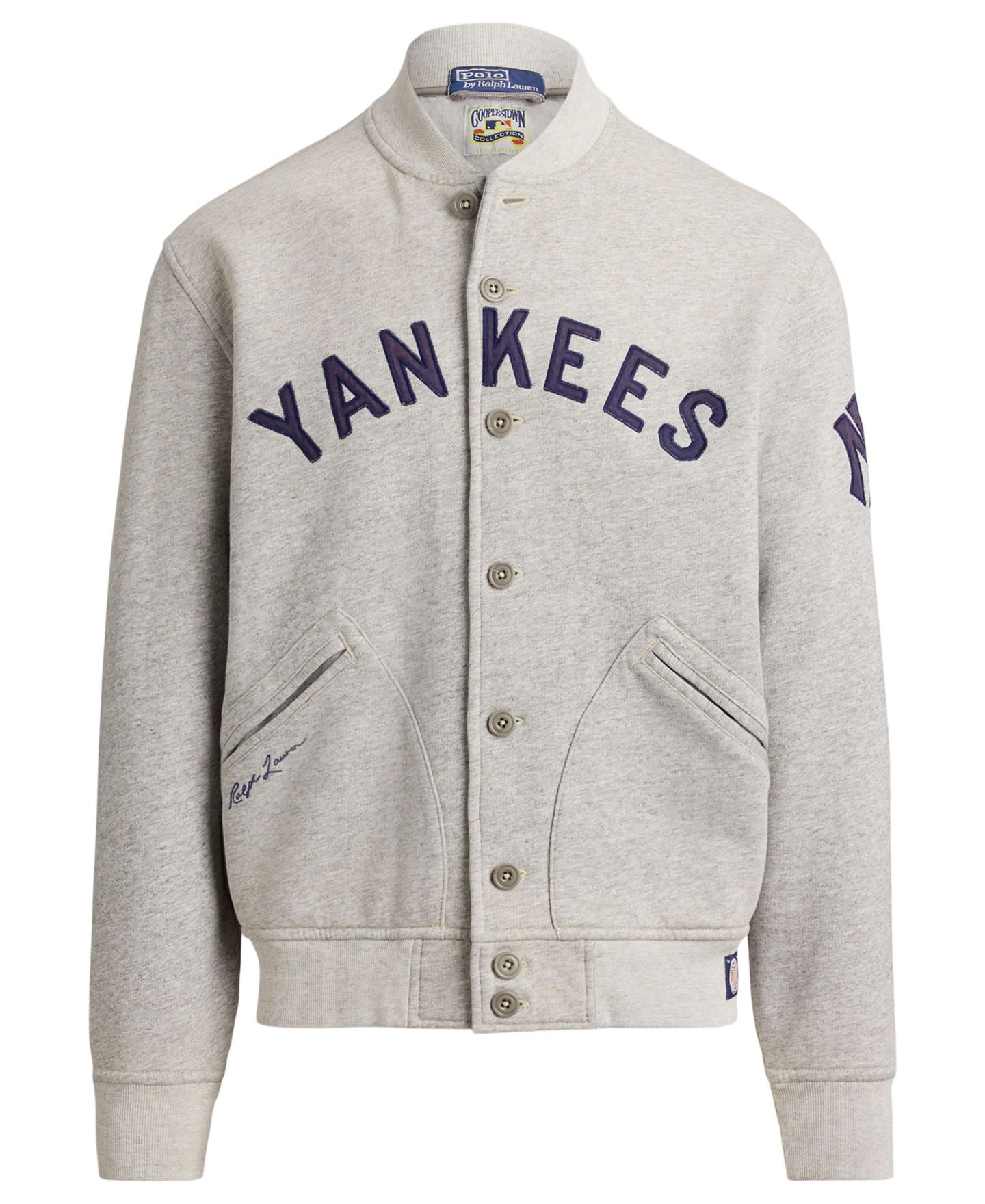 Женский свитшот Polo Ralph Lauren and New York Yankees™ Long-Sleeve Sweatshirt, цвет: Меланжевый — фото 9