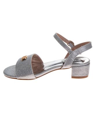 Little Girls Dress Sandals Elegant Rhinestone Ankle Strap Formal