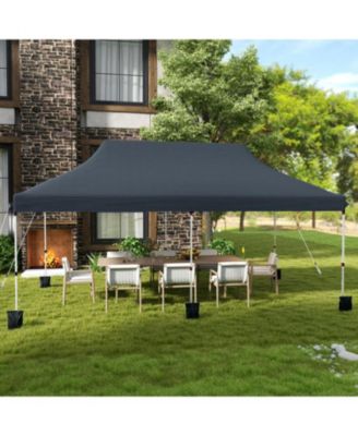 Foldable Outdoor Canopy Gazebo with Storage Bag