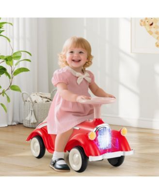 Toddler Ride On Toy Classic Sliding Car with Horn & LED Headlight