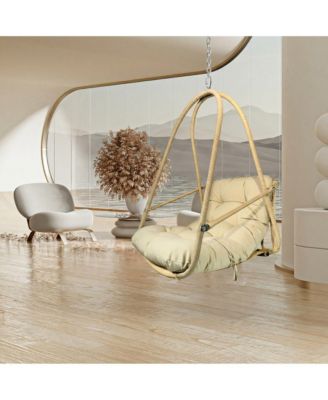 Wicker Rattan Swing Egg Chair without Stand
