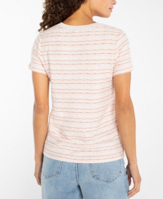 Petite Crewneck Knit T-Shirt