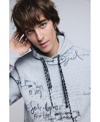 Men's Hooded lettering sweatshirt