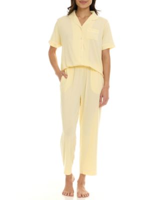 Women's Annie Notch Top and Capri Pajama 2-Piece Set