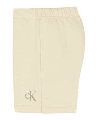 Baby Boys' French Terry Short-Sleeve Logo Crewneck Top and Shorts, 2-Piece Set