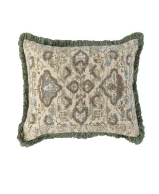 Katherine Embroidered Decorative Pillow, 14" x 20"