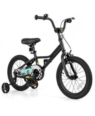 16 Inch Kids Bike Adjustable for 3-8 Years Old with Low-Step Frame