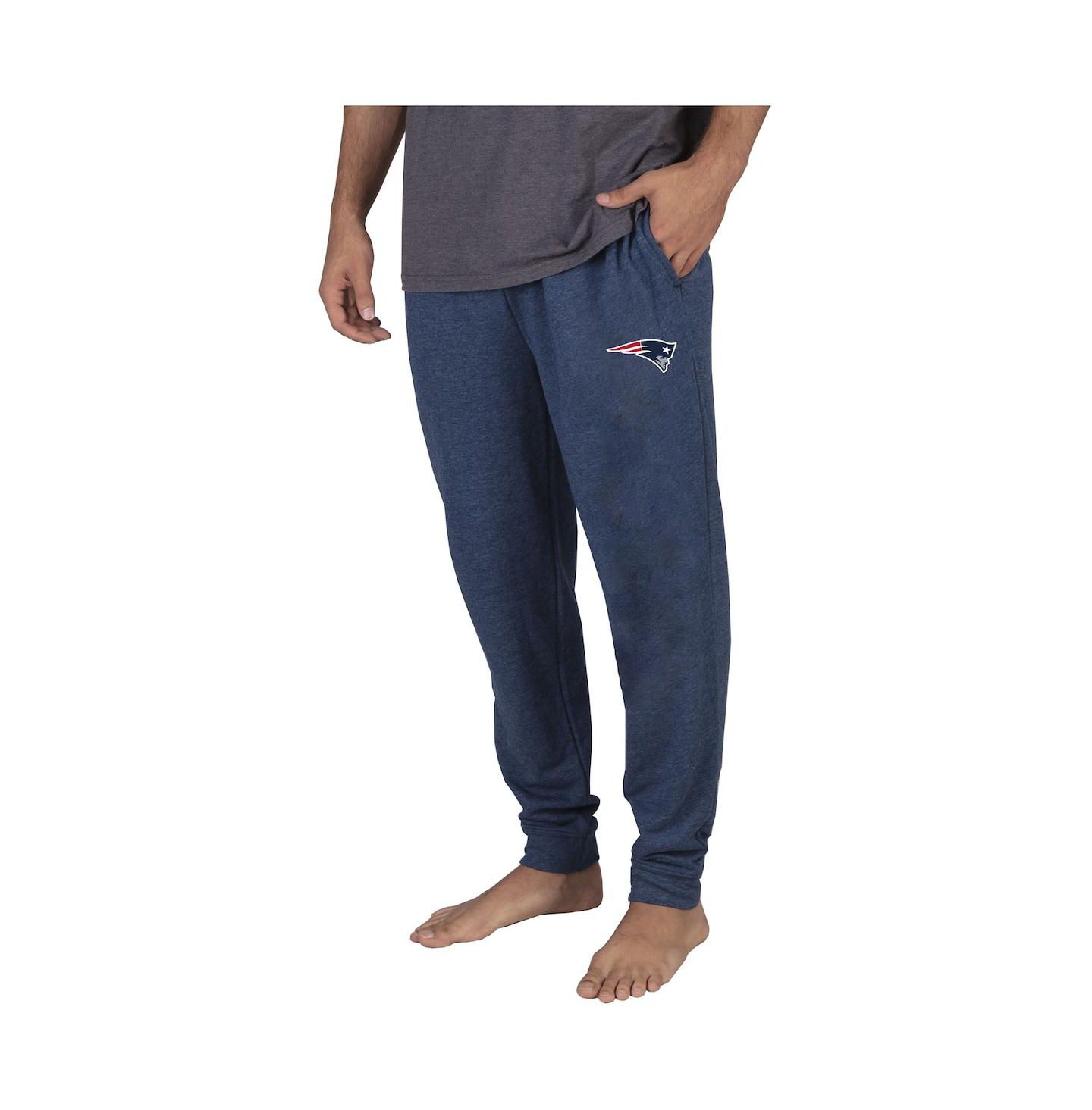Мужские пижамные брюки-джоггеры Concepts Sport New England Patriots, лёгкие, Navy — фото 1