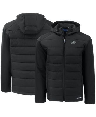 Men's Black Philadelphia Eagles Evoke PrimaLoft Hybrid Eco Softshell Full-Zip Hooded Jacket