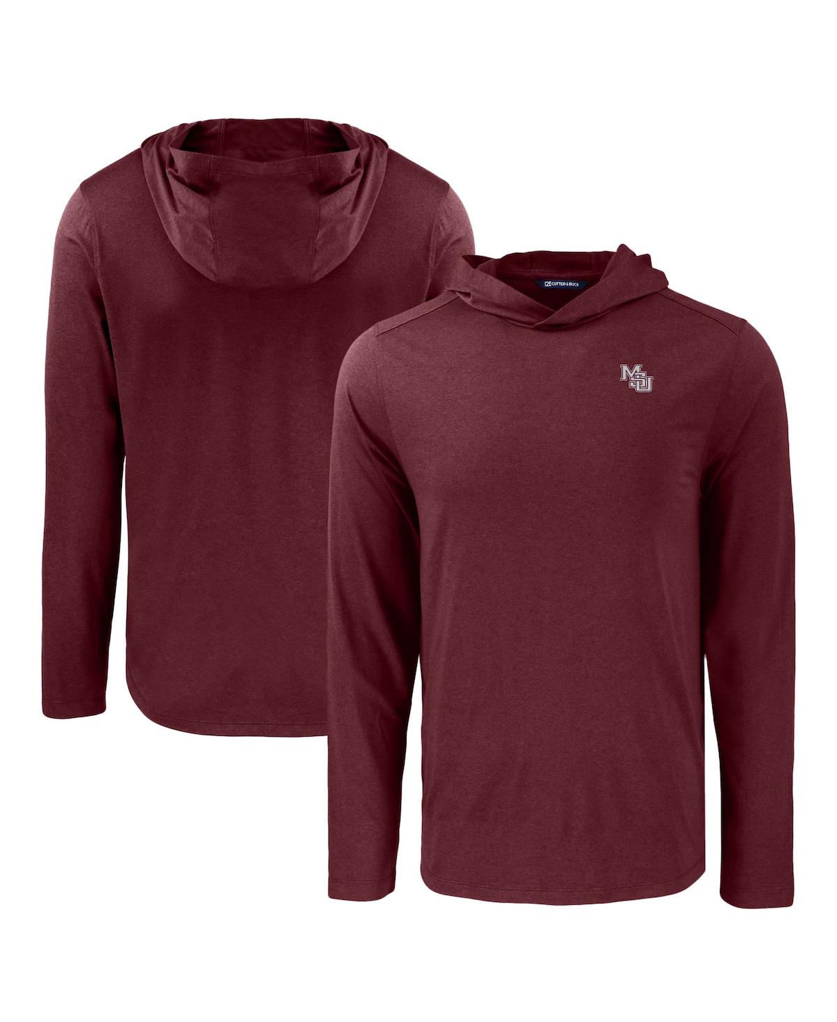 Cutter & Buck Men's Maroon Mississippi State Bulldogs Coastline Epic Comfort Eco Long Sleeve Hoodie - Maroon