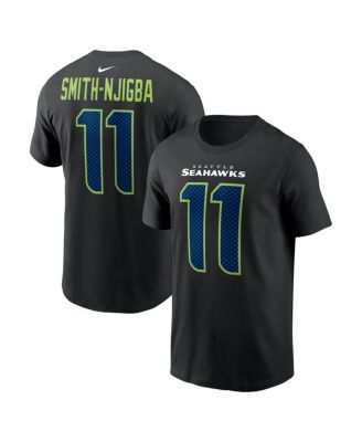 Men's Jaxon Smith-Njigba Black Seattle Seahawks Carbon Name & Number T-Shirt