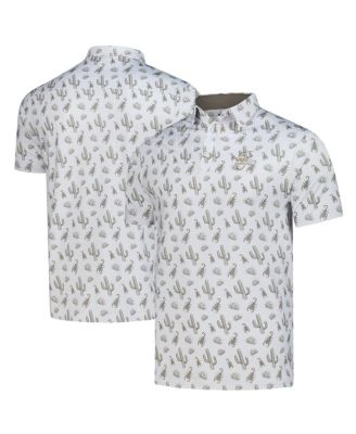 Men's Gray WM Phoenix Open Calyspo Cactus Polo Shirt