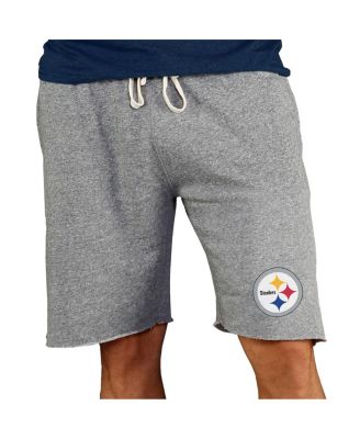 Men's Gray Pittsburgh Steelers Mainstream Terry Shorts