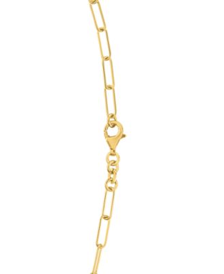 Heart & Ball Charm Pendant Necklace in 14k Gold Over Sterling Silver