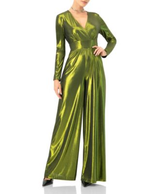 Women's V-Neck Wide-Leg Jumpsuit