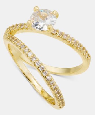Cubic Zirconia Pav&eacute; Ring Set