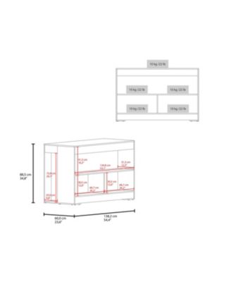 Worland,Kitchen Island with Open Storage and Multi-Purpose