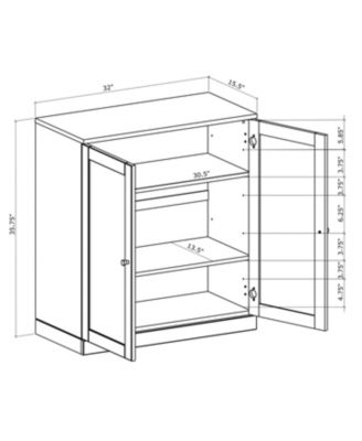 Premium 100% Solid European Oak Hardwood 3-Shelf Modular Bookcase with Tinted Glass Doors