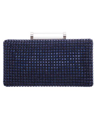 Mini Crystal Encrusted Minaudiere Lift Lock Clutch