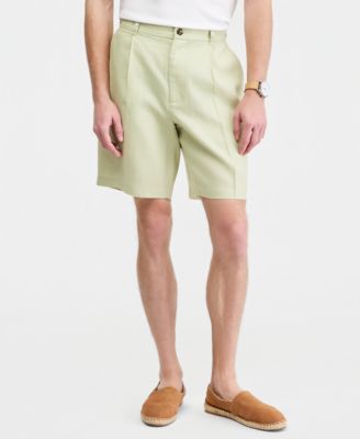 Men's Linen Pleated Shorts