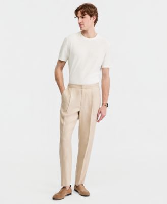Men's Dressy Drawcord Linen Pants