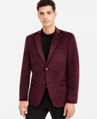Men's Slim-Fit Velvet Sport Coat