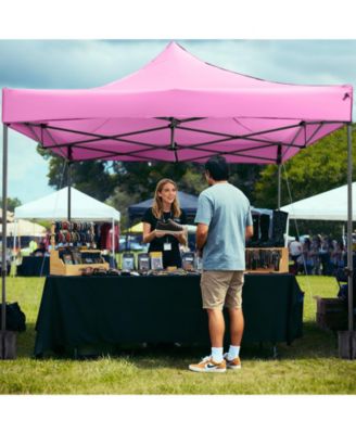 10x10 ft Pop-Up Canopy Gazebo with Wheeled Carry Bag