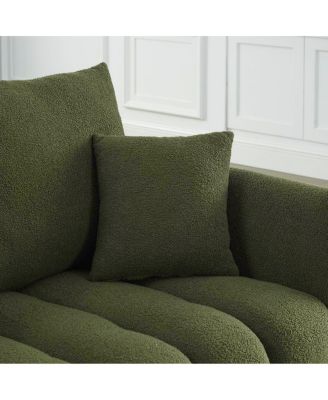 3 Seater + 3 Seater Combo Sofa, Modern Living Room Teddy Sofa Frame