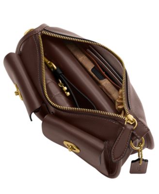 Waverly Small Leather Twin Turnlock Shoulder Bag