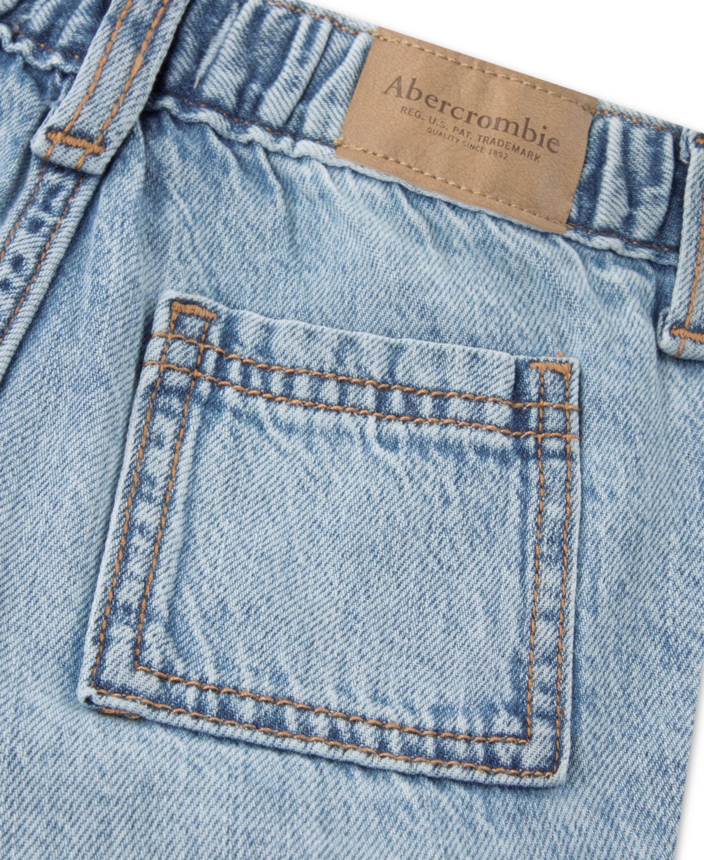 Джинсы abercrombie kids Baggy Cargo Jeans для мальчиков-малышей, цвет: Синий — фото 5
