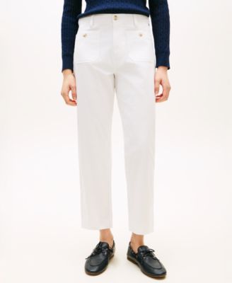 Women's Twill Patch Pocket Chinos Pants