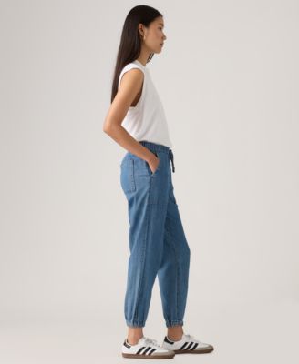 Plus Size Tapered-Leg Mid-Rise Jogger Pants