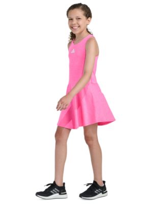 Girls' 8-16 Sleeveless M&eacute;lange Flounce Dress