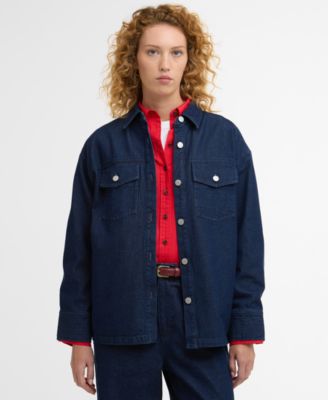 Women's Long-Sleeve Collared Maia Denim Shirt