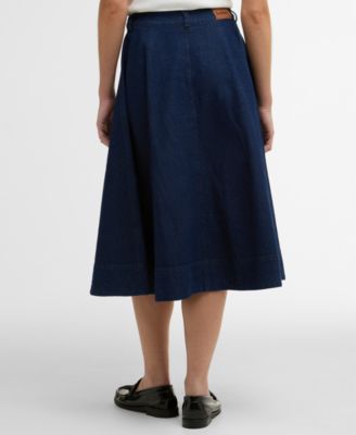 Women's Denim Maia Midi Skirt