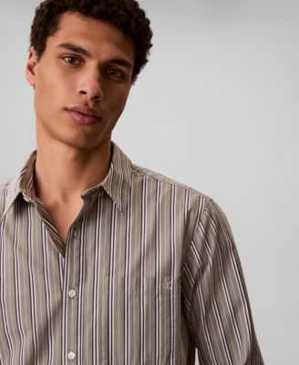 Men's Multi Stripe Poplin Shirt