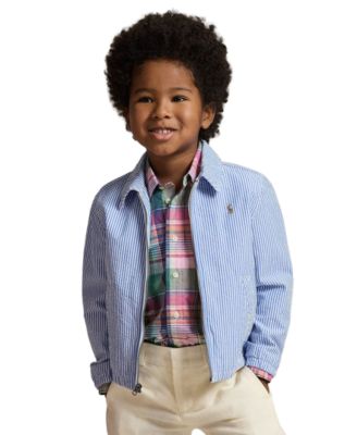 Boys' 2-7 Point Collar Long-Sleeve Jacket