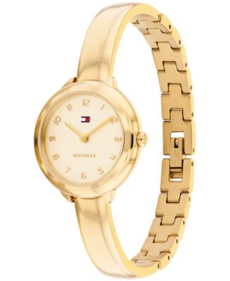 Women's Quartz Gold Tone Stainless Steel Bangle Bracelet Watch, 26mm