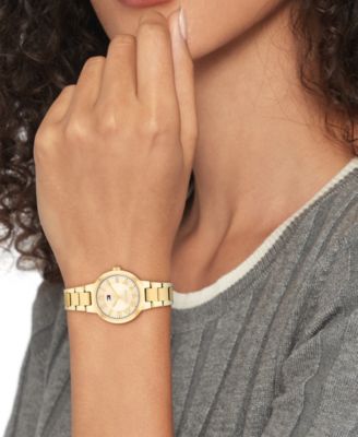 Women's Quartz Gold Tone Stainless Steel Bracelet Watch, 28mm