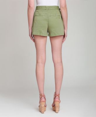 Women's High-Rise Belted Shorts