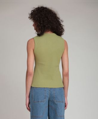 Women's Button-Front Tank Top