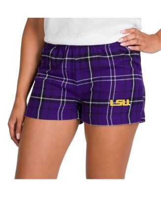 Women's Purple/Black LSU Tigers Ultimate Flannel Shorts