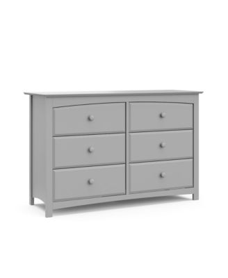 Kenton 6 Drawer Universal Double Dresser - Pebble Gray