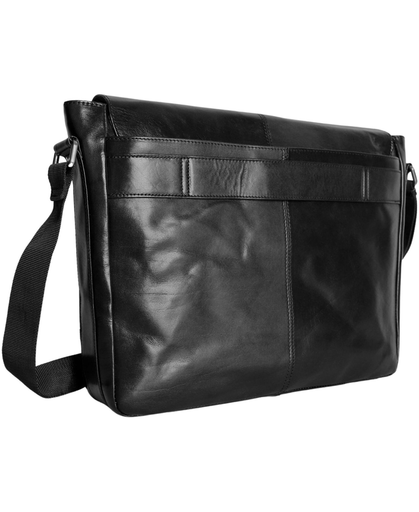 Мужская сумка Mancini Leather Messenger, цвет: Чёрный — фото 2