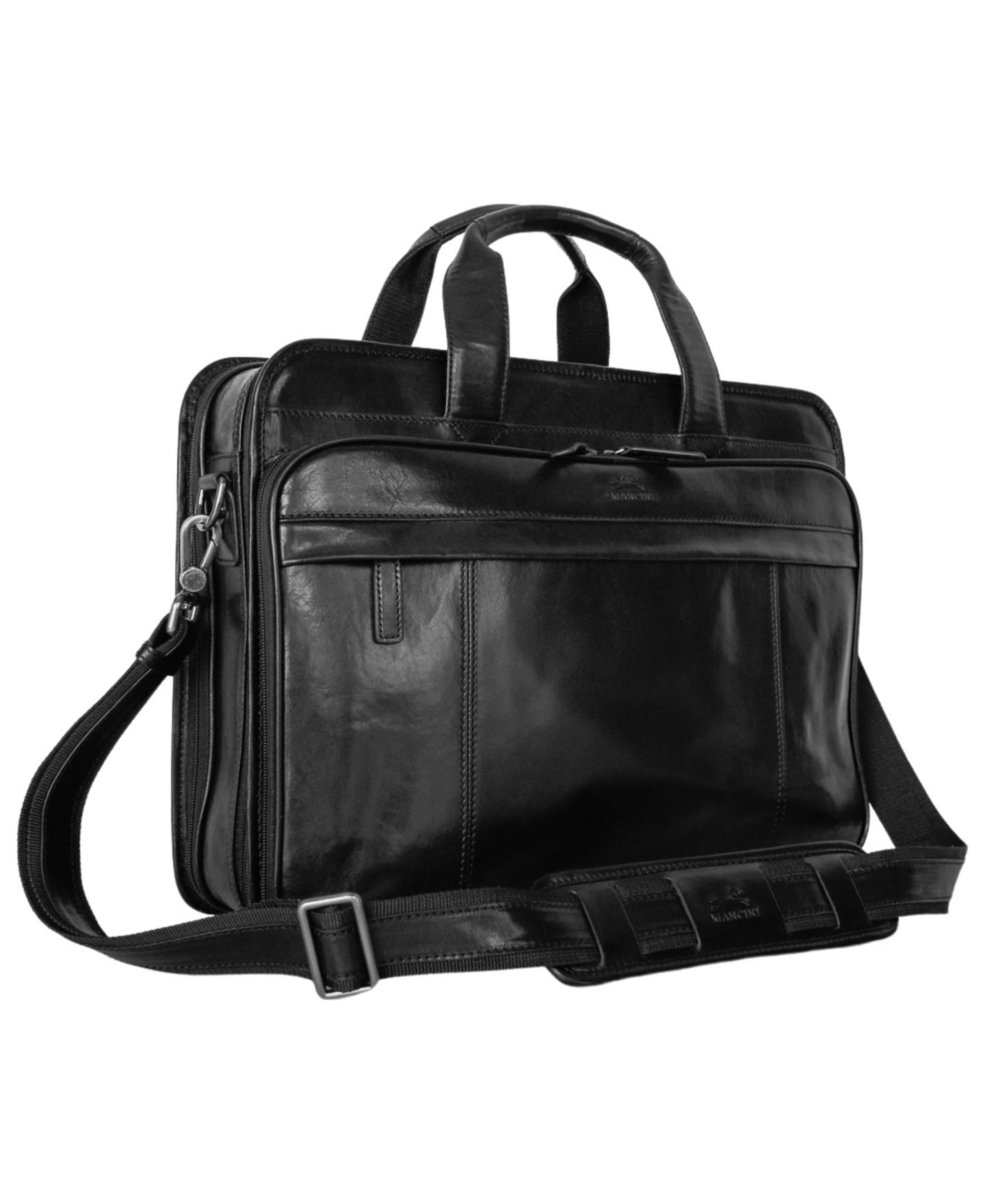 Мужская сумка Mancini Laptop Briefcase, цвет: Чёрный — фото 2