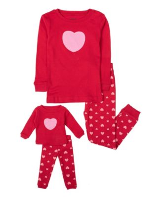 Big Girls 6-14 Matching Doll Snug-Fit Cotton Long Sleeve Pajamas