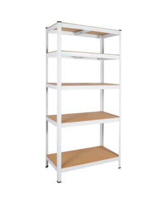 Metal Shelving Unit, 5 Tier Adjustable Storage Rack, Heavy Duty Shelves for Warehouse, Basement and Pantry